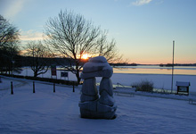 Sonnenuntergang Diekseepromenade